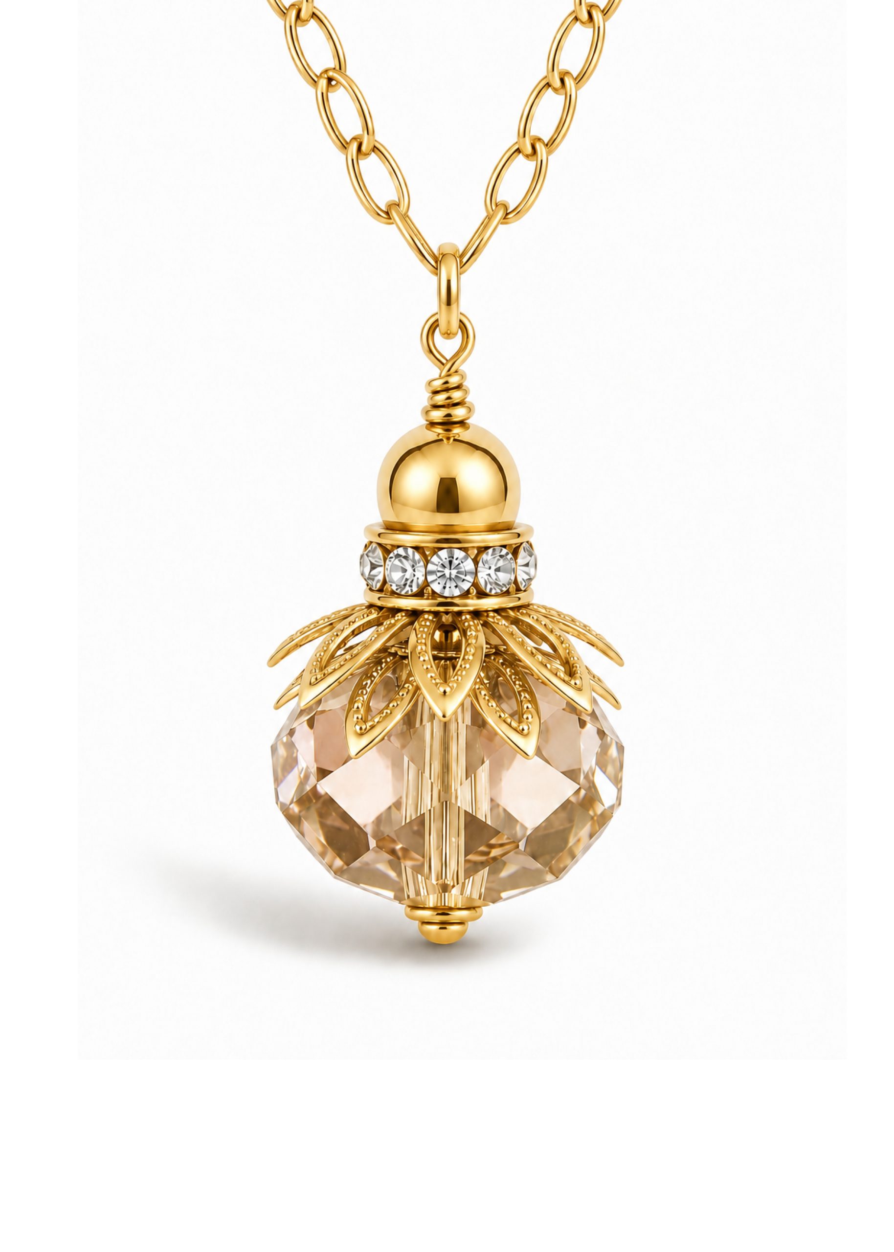 BANKSIA BLOSSOM NECKLACE - Golden Shadow/Gold