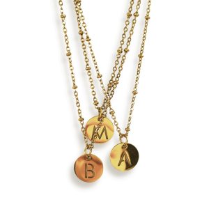 INITIAL NECKLACES -Gold