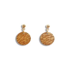 IRONBARK DISC Earrings - Gold