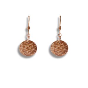 IRONBARK DISC Earrings - Rose Gold