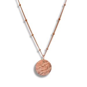 IRONBARK DISC Necklace - Rose Gold