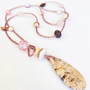 LARIAT - Pink/Brown