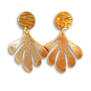 GOLD LEAF EARRINGS - Short