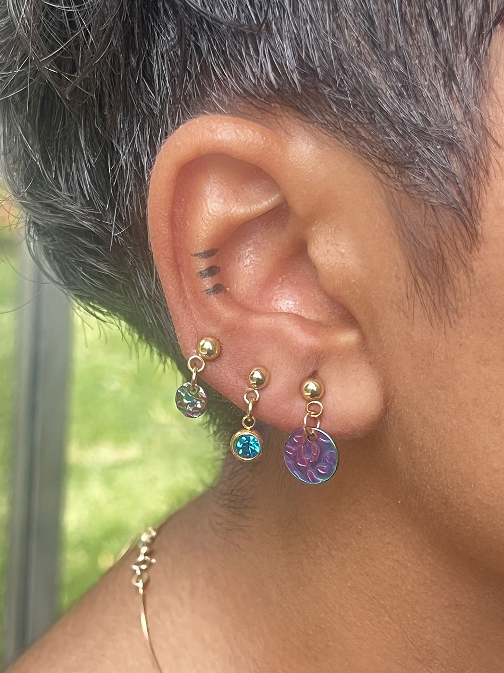 Celestial Paua - Double Earring Stack - Image 2
