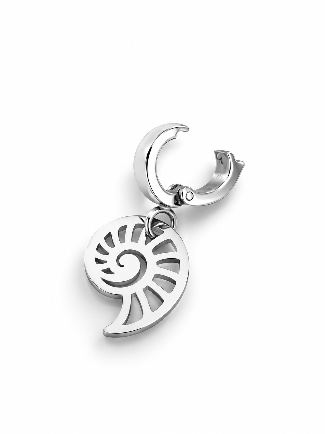 Conch Shell Bikini Charm - Silver - Image 2