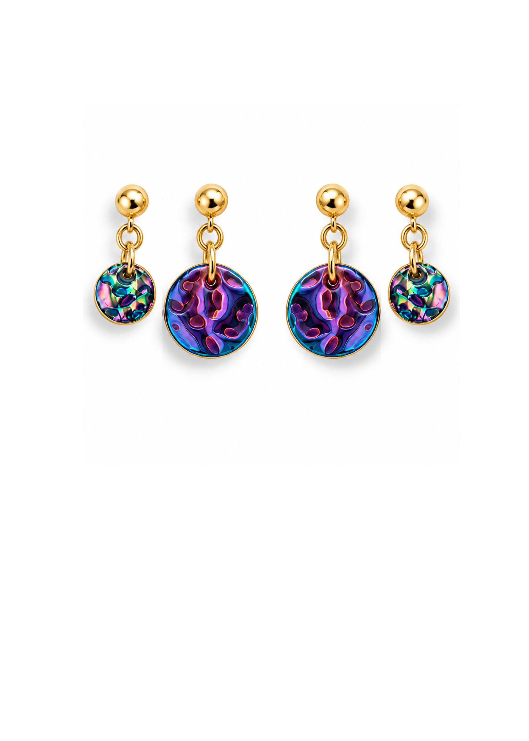 Celestial Paua - Double Earring Stack