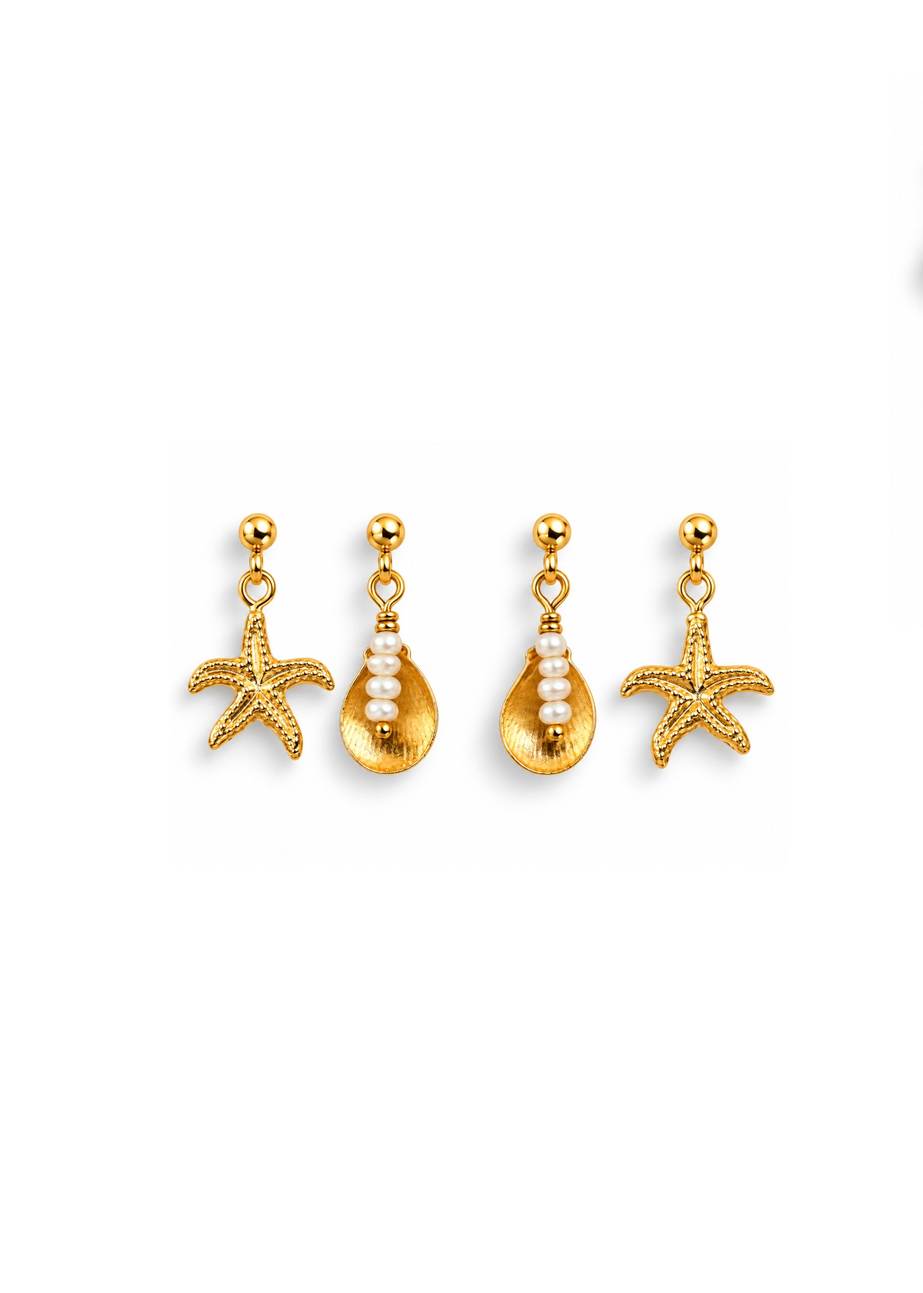 SHELLY BEACH Double Earring Stack